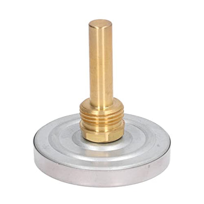 63MM Dial Thermometer, Temperature Measurement Range 0～120℃, IP55 Waterproof, Bimetallic Pointer Type Thermometer for Textile, Medicine, Barbecue and Other Industries