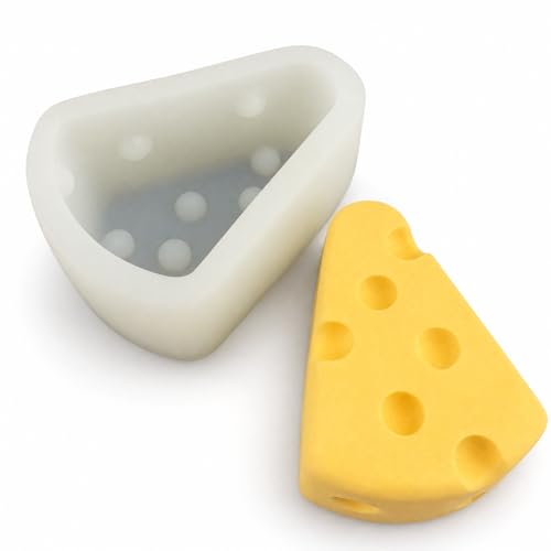 AWEJRIXX Silicone Mold for DIY Baking and Craft Projects, Flexible Reusable Mold for Chocolate, Candy, Fondant, Resin, Clay, Soap, Cake Decoration and Handmade Small Shapes (Large Cheese Wedge) - color: Large Cheese Wedge