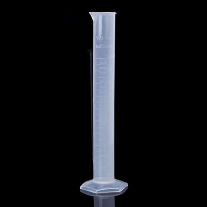 Hydrometer Test Tube, Plastic Graduated Cylinder, 100ml Hydrometer Test Tube with Clear Scale, Portable Measuring Cylinder for Home and School Science, 100 Ml Graduated