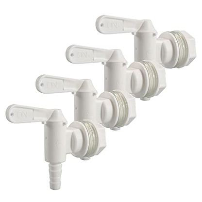 Plastic Bottling Bucket Spigot White Replacement Spigot 1”Beer Tap Brewing Faucet for Home brewing Fermentation Bucket Wine Making Beer brewing by GwenB(Set of 4 white) - size: 4 PACK