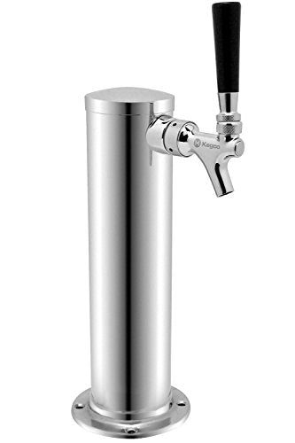 Kegco KC D4743T-Ss Polished Single Faucet Draft Beer Tower, 3" Column, Stainless Steel - size: 1 Faucet