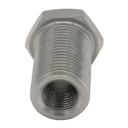 Stainless Steel Bulkhead Fitting 1/8" NPT Female Bulked Coupler Thru-Bulk Tank Fitting Connector 1-1/2" Length (Pack of 2) - size: 1/8" NPT Female to 1-1/2" Length