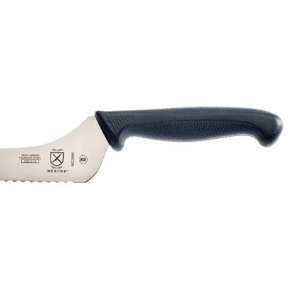 Mercer Culinary Millennia Black Handle Offset Bread Knife, 7-Inch - style: Offset Bread Knife 7-Inch