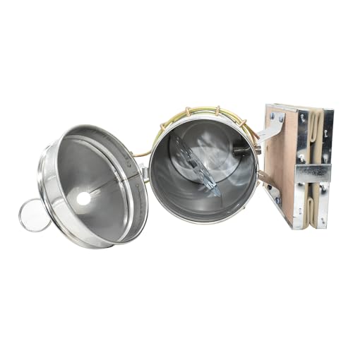 Good Land Bee Supply GLSMKR2 Beekeeping Beehive Smoker Stainless Steel w/Heat Shield & 3 Chinese Mugwort