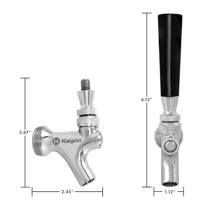 Kegco 494S-SFSL Beer Faucet, Standard, Stainless Steel