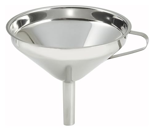 Winco Stainless Steel Wide Mouth Funnel, 5.75-Inch, Medium