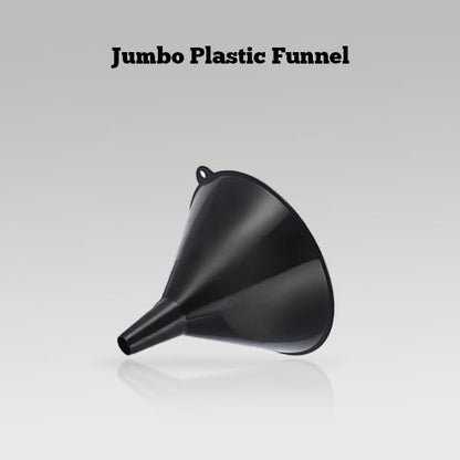 Bistras Jumbo 8" Extra Large Plastic Funnel for Automotive Use - Kitchen Funnels for Filling Bottles, Jars, Containers or Lab Use - Oil Funnel for Gas, Car Oil, Lubricants and Fluids (1)