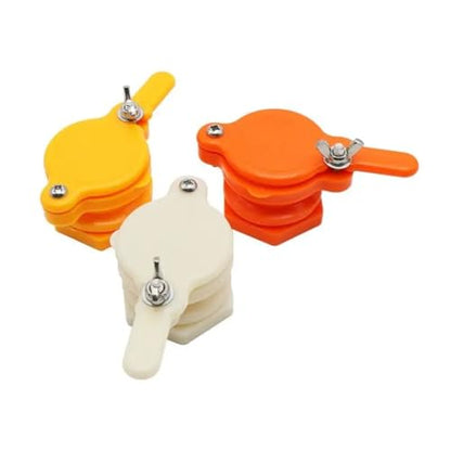 Beekeeping Supplies, 4-piece Beekeeping Honey Tap, Filling Gate Valve, Bucket, Outlet Accessories, Tools(Orange) - color: Orange