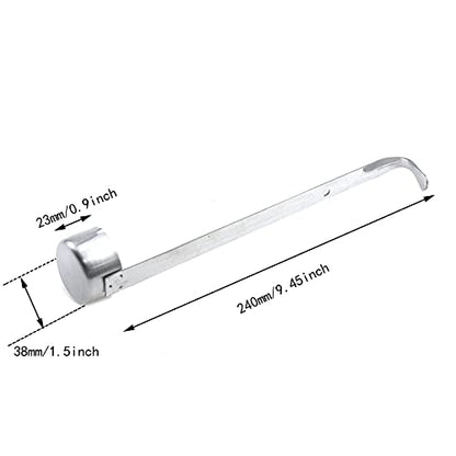2pcs Stainless Steel Wine Dipper Long Handle Beer Pouring Ladle with Hook Ladle,25ml - size: 25ml