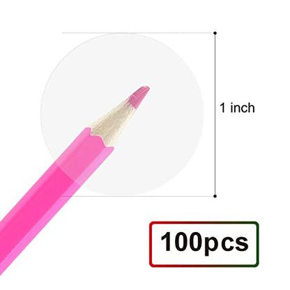 Transparent Blank Tamper Evident Labels Crystal Clear Sealing Package Seal Self Adhesive Security Warranty Void Tamper Proof Stickers (100pcs Round) - style: 100pcs Round