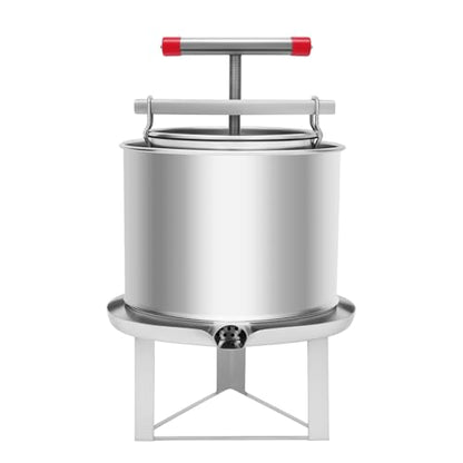 Honey Extractor, Stainless Steel Bee Honey Press Extractor with 532.6OZ Basket, Juice Press Extractor Household Extractor Beekeeping Extraction, Manual Extractor for Honey Wine Juice Making