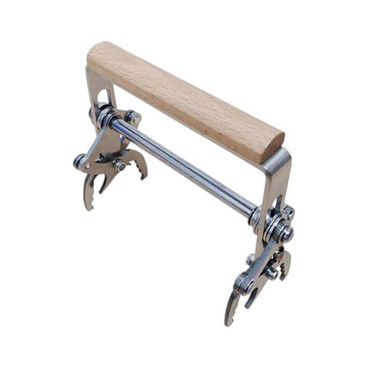 Bee Hive Frame Grip, Ergonomic Lifting Tool, Stainless Steel Anti Slip Handle, Wooden Grip Honey Extractor, Beekeeping Frame Lifter Tool, Hive Accessory for Easy Removal Honey Harvesting Beekeepers