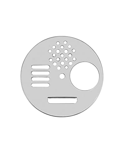 QWORK 10pcs Stainless Steel Beehive Entrance Gates, Round Bee Nest Door Vents, Beekeeping Tools, 6.8cm/2.7Inch Bee Hive Disc Disks