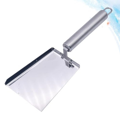 CLISPEED Stainless Steel Shovel for Beekeeping with Tail Hanging Hole Design, Efficient Cleaning Hive Tool Scraper for Case Maintenance