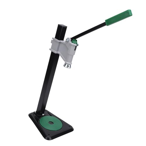 Bottle Cap Pressing Machine Iron Manual Bottle Capper 180x200x460mm Bench Mount Capping Tool with Comfortable Handle for Home Brewing Beer and Wine Bottles