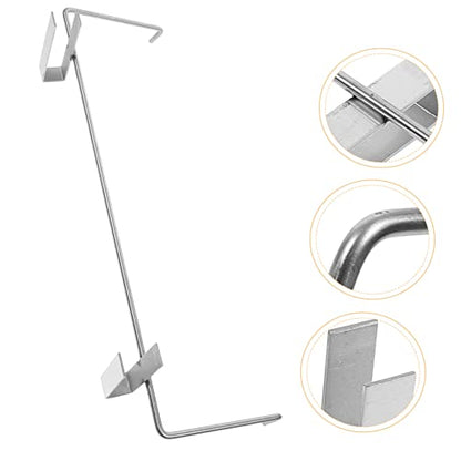 IMIKEYA Tool Stand Clothes Hanging Rack Stand Beekeeping Perch Beehive Frame Perch Honey Frames Stainless Steel Beekeeping Tools Holder Silver Handle Metal Beehive Shovel Bee Frame