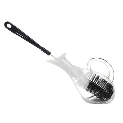 ALINK 16 inch Extra Long Black Bottle Cleaning Brush Cleaner for Washing Narrow Neck Beer/Wine/Thermos, Sport Well/Brewing Bottles/Hummingbird Feeder - color: Black