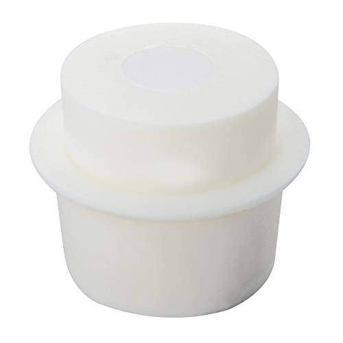 Othmro 2Pcs Drilled Rubber Stopper with Airlock, White Drilled Bungs Stopper with 1.73"-1.93" Hole for Fermentation Use, Homebrewing Beer Kombucha Airlock Stopper