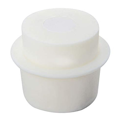Othmro 2Pcs Drilled Rubber Stopper with Airlock, White Drilled Bungs Stopper with 1.73"-1.93" Hole for Fermentation Use, Homebrewing Beer Kombucha Airlock Stopper