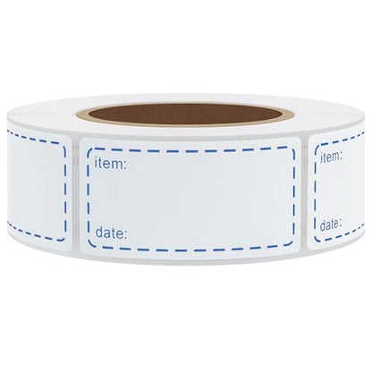 500pcs Freezer Labels Removable Storage Stickers 1x2 Inch Waterproof Oil-Resistant Refrigerator Kitchen Labels (Blue) - color: Blue-1