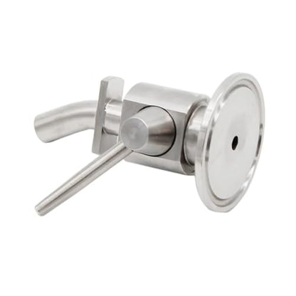 1.5"TC Sample Valve 304 Stainless Steel Sanitary Clamp Brewing Sample Valve Homebrew Conical Fermenter(B) - color: B