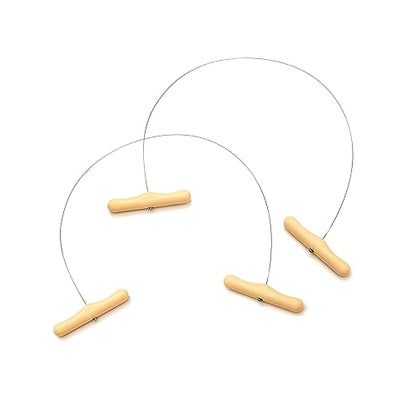Cheese Cutter with Wire 2 Pcs - Cheese Slicer Wire 17.7 Inch - Slicers/Strings for Block Cheese with Handles, Stainless Steel