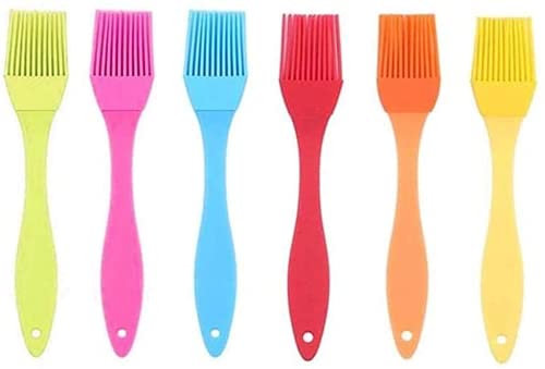 Generic High Heat Resistant Silicone Basting Pastry Brush - Cooking Baking Oil Brush Spread Oil Butter Sauce (3Pcs), Food Grade, Dishwasher Safe, Silver