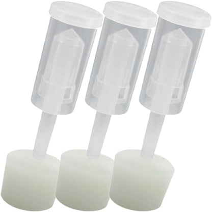GALPADA Silicone Fermenting Airlocks and Plug Set for Home Brewing Wine Making, Conical White Wine Fermentation Valve with Hole Stopper, 3pcs Bubble Airlocks for Fermenters and Jars