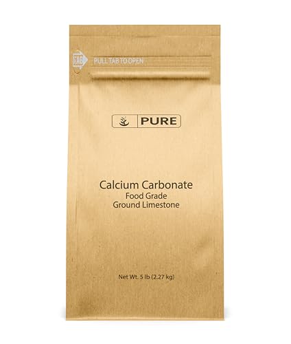 Pure Original Ingredients Calcium Carbonate (5 lb) Dietary Supplement, Food Preservative, Acid Neutralizer - size: 80 Ounce (Pack of 1)