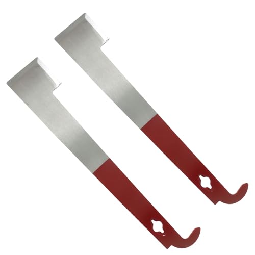 Zorfeter 2 Pack Stainless Steel 10.5 Inch Bee Hive Tool, J Hook Bee Frame Lifter Lightweight Scraper, Durable Beekeeping Equipment for Beekeepers