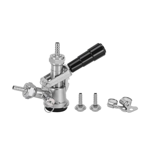 Keg Coupler Sankey D Tap - 304 Stainless Steel Probe, High Material D System for 5/16" ID and 5/8"ID Hose, US Sankey Compatible Beer, Keg Dispenser
