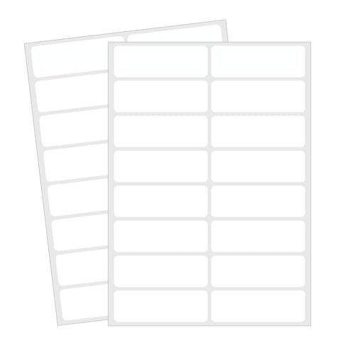 Blank Removable Labels, 1x3 Inch White Freezer Labels for Food Containers, Freezer Label to Write on/Waterproof - 240Pcs - color: White, size: 1*3 inch- 240 PCS