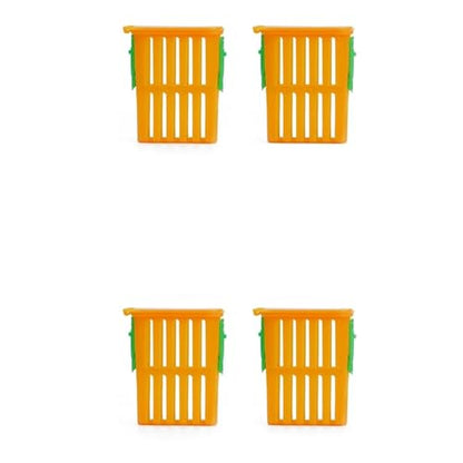 Queen Bee Cage 80Pcs Queen Bee Cage Rearing Tools Beekeeping Equipment Breeding Beekeeper Supplies Transport Plastic Cup for Beekeeping Supplies
