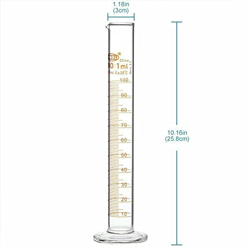 Alcohol Hydrometer kit: Alcoholmeters 0-100% ABV, Proof Tralle 0-200 Double Scales For Spirit Moonshine Whiskey Brandy Distilling Liquor Test 100ml Glass Cylinder Test Jar Accessories Included