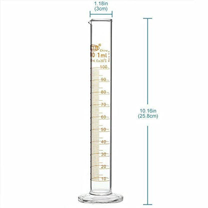 Alcohol Hydrometer kit: Alcoholmeters 0-100% ABV, Proof Tralle 0-200 Double Scales For Spirit Moonshine Whiskey Brandy Distilling Liquor Test 100ml Glass Cylinder Test Jar Accessories Included