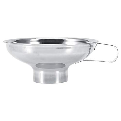 Canning Funnel with Headspace Measuremen Stainless Steel Wide Mouth Canning Funnel with Handle Small Size Kitchen Tool for Easy Filling of Jars for Home and Preserving (S) - size: S