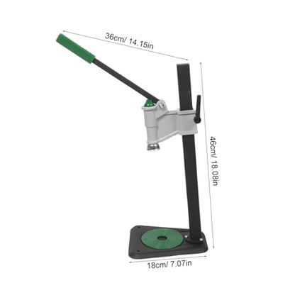 Hemobllo Manual Bottle Capping Machine for Standard Glass Bottles with Adjustable Height 7.8-18.3 Inches Iron Lever Bench Capper Featuring Stable Tabletop Base and Easy Cleaning