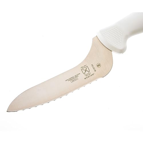 Mercer Culinary Ultimate White Offset Bread Sandwich Knife, 6 Inch - style: Offset Bread Sandwich Knife 6 Inch
