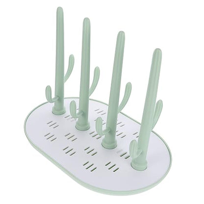 Toddmomy Plastic Bottle Drying Rack Space-Saving Organizer for Milk Bottles and Pacifiers Durable Material Easy to Install and Clean for Feeding Accessories