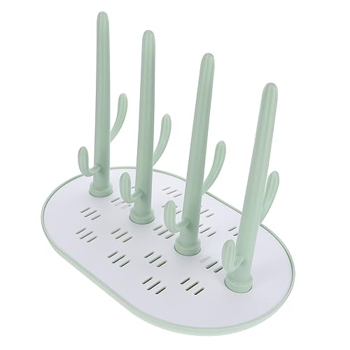 Toddmomy Plastic Bottle Drying Rack Space-Saving Organizer for Milk Bottles and Pacifiers Durable Material Easy to Install and Clean for Feeding Accessories
