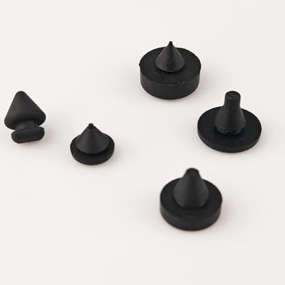 Automotive Rubber Bumper Assortment - Black Rubber Bumper Stopper, Compatible with Most Car Models - 12 Sizes