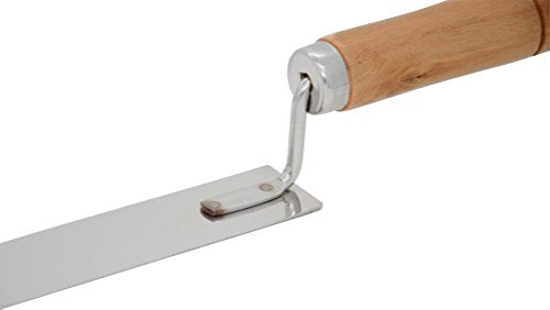9" Stainless Steel Honey Uncapping Knife Z-Shape Honey Scraper Hive Beekeeping Beekeeper Equipment with Wood Handle