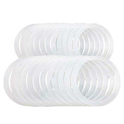 Silicone Jar Gaskets Leak Proof and Airtight 10 Pack for 70mm and 86mm Can Lids White (70mm) - size: 70mm