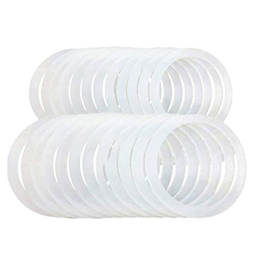 Silicone Jar Gaskets Leak Proof and Airtight 10 Pack for 70mm and 86mm Can Lids White (86mm) - size: 86mm
