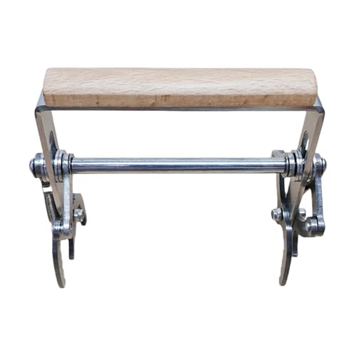 Hive Frame Gripper, Ergonomic Wooden Handle, 12.2x12cm, Stainless Steel Anti-Slip Frame Grip, Honey Harvesting Lifter, Secure Hold Design Easy Use, for Hive Removal and Maintenance