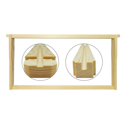 Mann Lake 9 1/8" Deep Unassembled Beekeeping Frames, Groove Top and Bottom, No Holes in Endbars, Designed for High Precision and Durability, Compatible with All Uncappers, 100 Pack, Made in the USA - size: 9-1/8-Inch