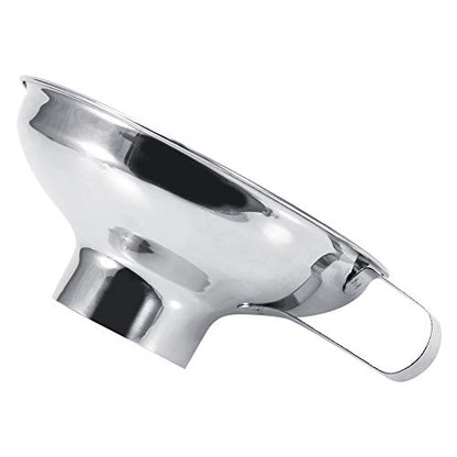 Gavigain Wide Mouth Funnel, Stainless Steel Household Wide Mouth Canning Jars Funnel with Handle, Canning Funnel for Kitchen Use, Wide Mouth Funnels(Small) - size: Small