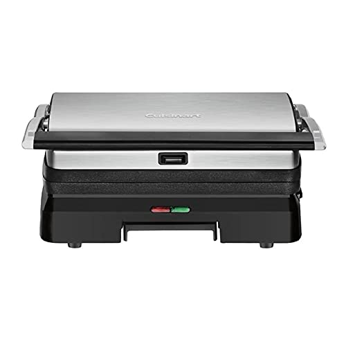 Cuisinart Griddler® Indoor Grill & Panini Press, Dishwasher-Safe Nonstick Cooking Plates, Stainless Steel, GR-11P1 - style: Griddler