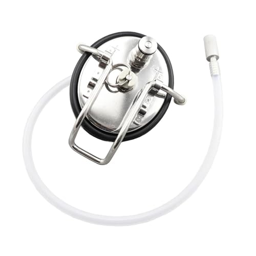 Home Brewing Homebrew Beer Corny Keg Carbonation Lid with Ball Lock Gas Post + Hose Tube + 0.5 Micron Diffuser Stone Brewing Accessories