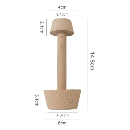 Wooden Tart Tamper,Double Side Pastry Dough Egg Tarts Pastry Tools DIY Cake Pastry Tools for Making Egg Tart, Pasta, Cheesecakes Dessert Kitchen Baking Tools (Model 4) - color: Model 4